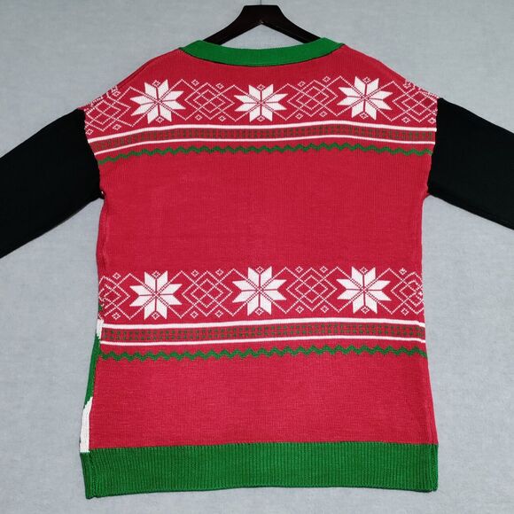 Junk Food Mens Large‎ Star Wars Boba Fett Ugly Christmas Sweater Cardigan - Picture 4 of 15